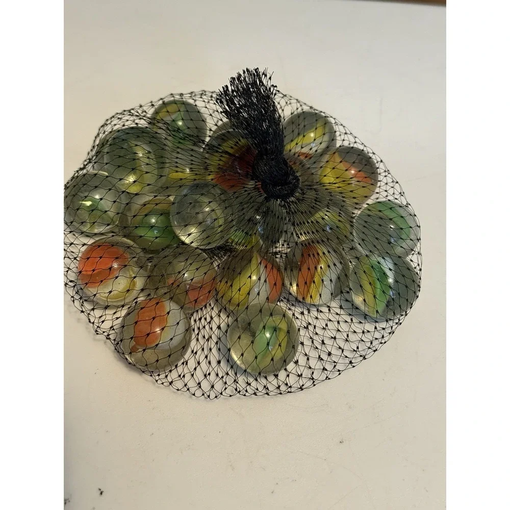 VINTAGE 80'S MARBLES AMAZING COLORS,‎ BAG OF 22